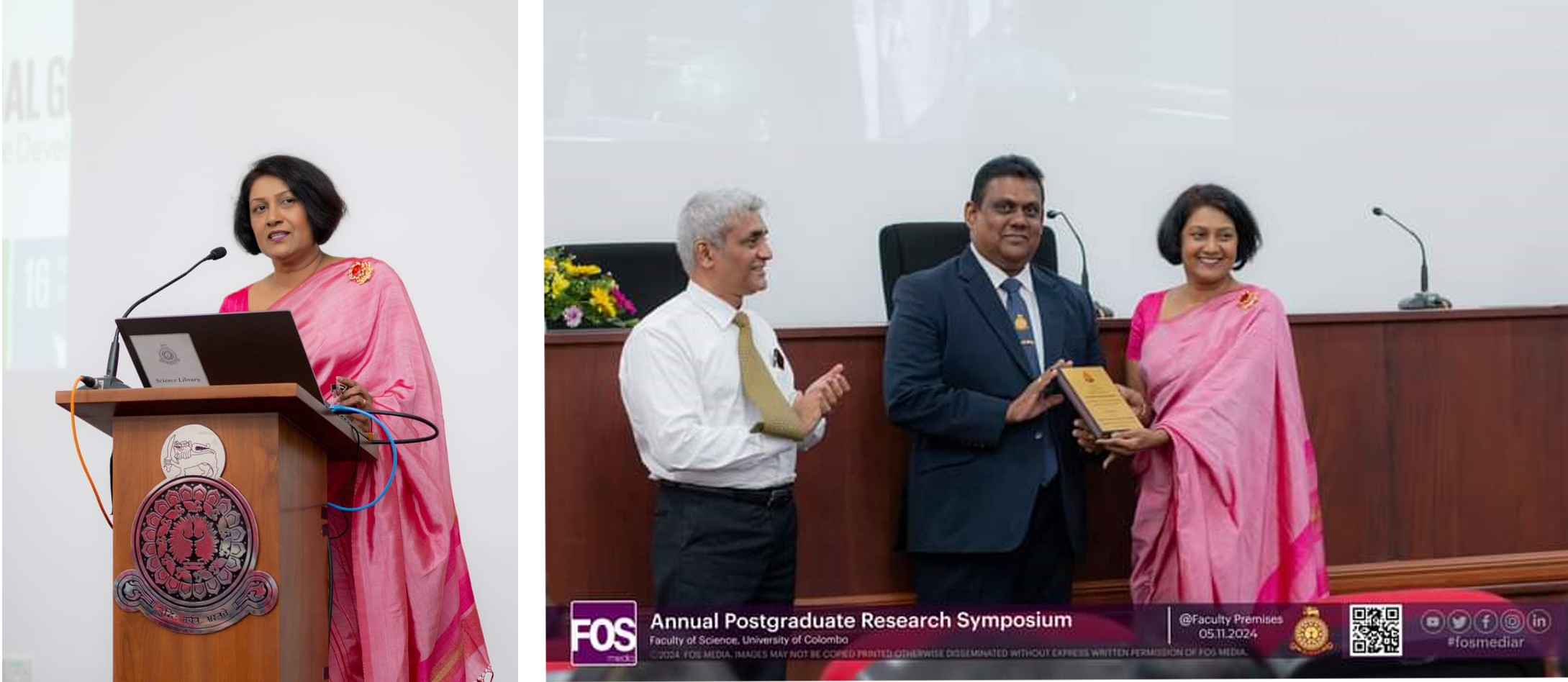 NSF Director General Grace the Annual Research Symposium of the Faculty of Science, University of Colombo